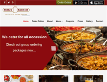 Tablet Screenshot of indiatandoorila.com